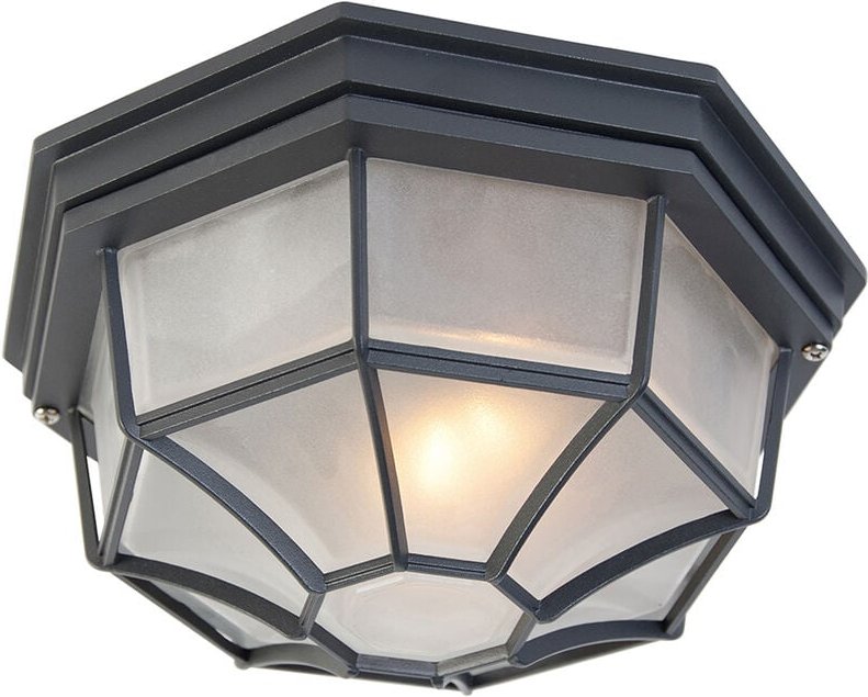 Landhaus Deckenleuchte dunkelgrau IP44 - Bri l.