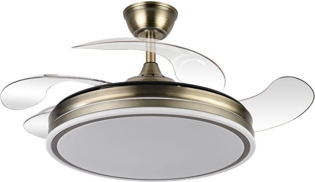 Thumbnail - Bayomo Ventilator 72w 7200lm Leder 3 Flügel desp. 32 - 47x49 - 108d.3 colour.remote dc.motor