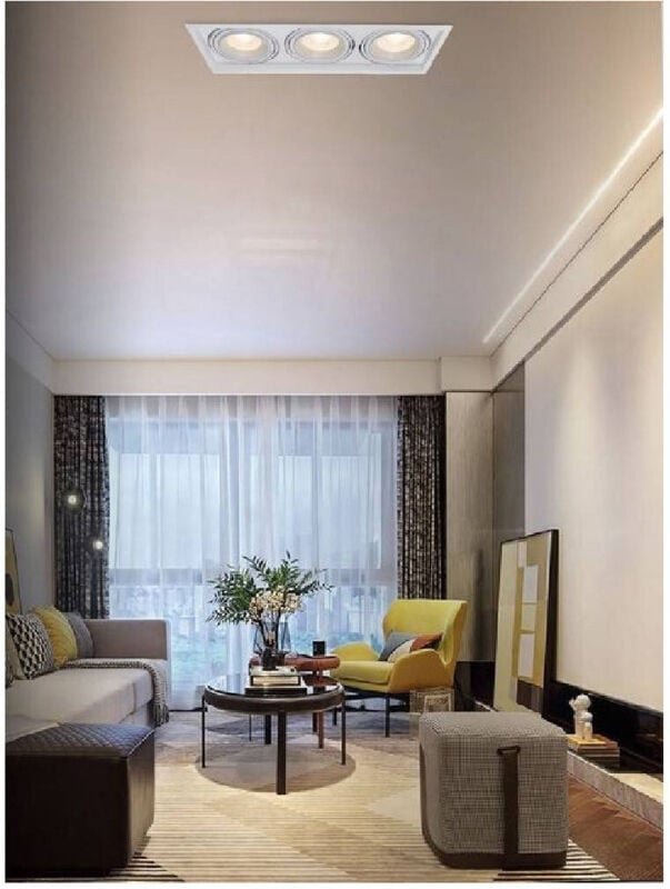 Trade Shop Traesio - Trade Shop - LED-Strahler AR111 30W Weiß Kalt Warm Natur Weiß Licht 2700 lm AR111-01B -