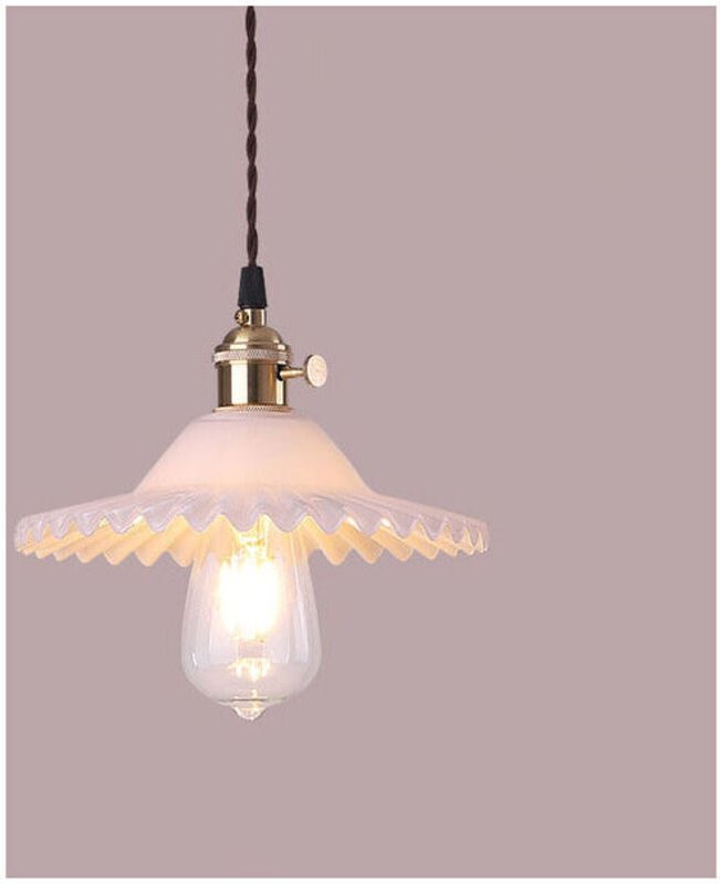 E27 Industrielle Vintage-Glas-Pendelleuchte, Retro-Deckenleuchte, Glas-Retro-Pendelleuchten, industrielle Deckenbeleucht...