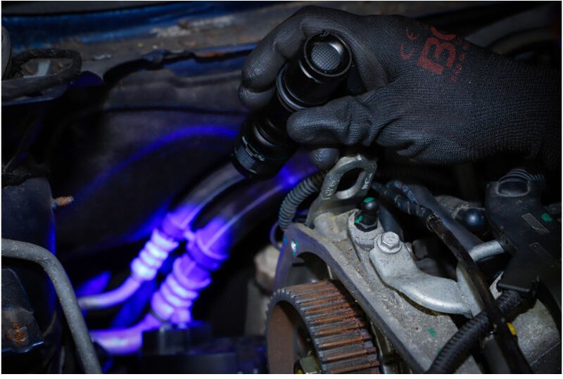 UV-Lecksuch-Taschenlampen-Satz mit Zubehör für Klimaanlagen