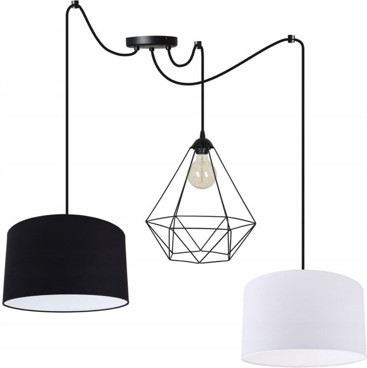 Thumbnail - Loft Decke Hängende Lampe Draht Spinne Lampenschirm