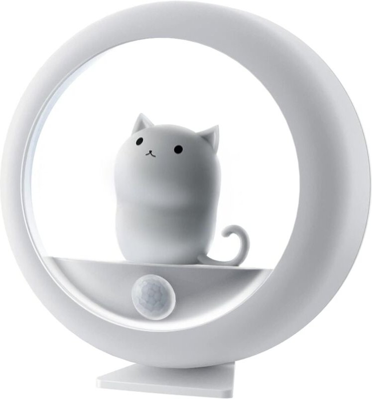 Nachtlicht – Bewegungsmelder, wiederaufladbar und magnetisch Perfektes Geschenk für Katzenliebhaber Einstellbare Helligk...