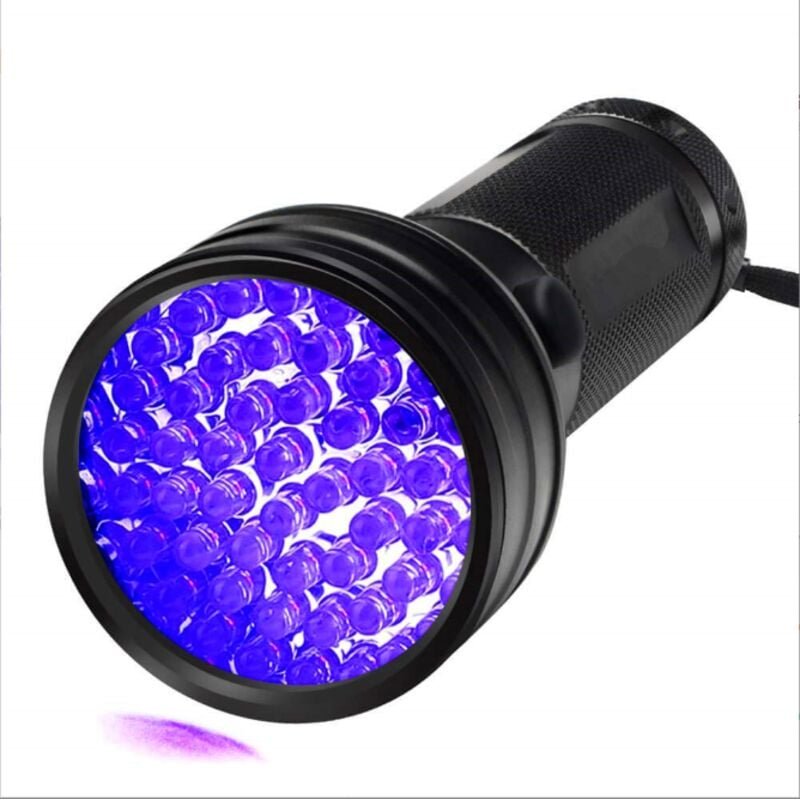 UV-Schwarzlicht-Taschenlampe, tragbare 51-LED-Schwarzlichtlampe, 395-nm-Detektor für Tierurin, Flecken, Bettwanzen und S...