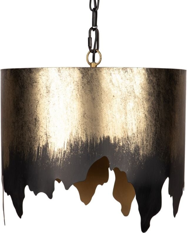 Deckenleuchte aus goldenem Metall 41X41X42