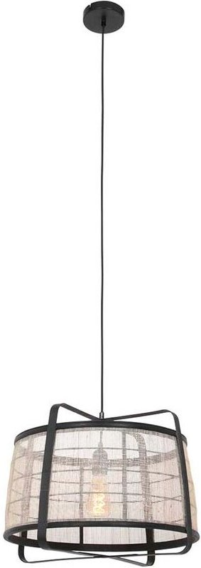 Steinhauer - Esszimmerleuchte Pendelleuchte Hängelampe Metall Holz schwarz Wohnzimmerlampe