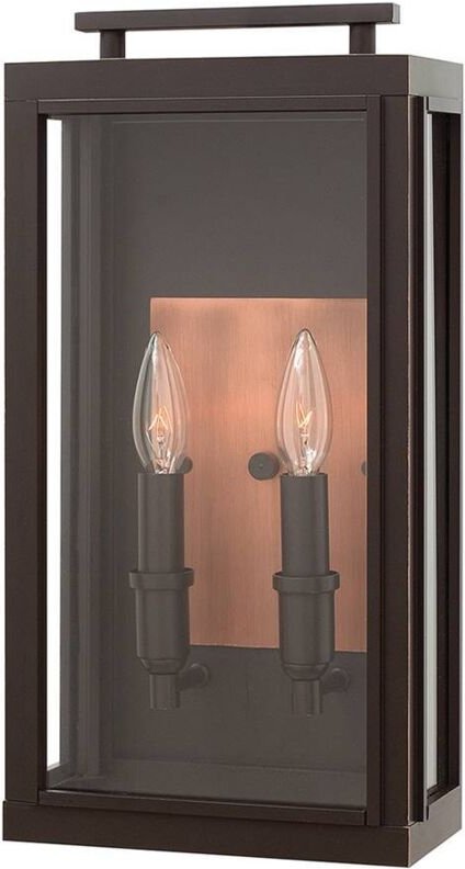 Elstead - Sutcliffe Hinkley Outdoor 2 Light Wandlaterne Oil Rubbed Bronze IP44