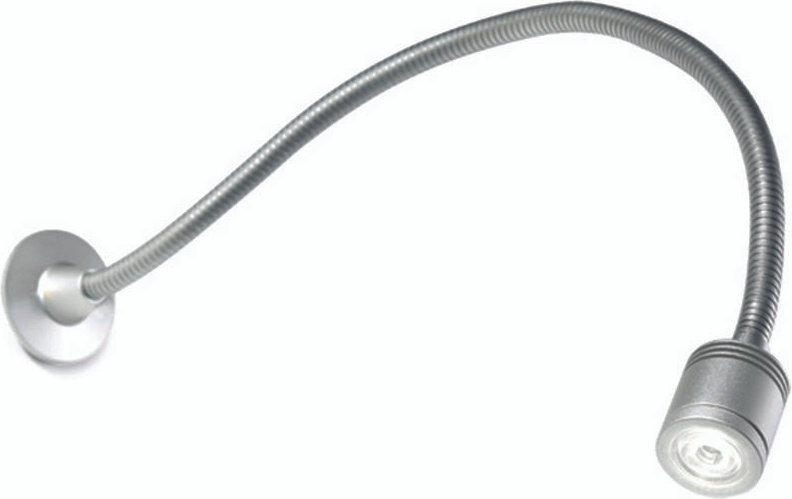 Leselicht wall led 1.2w 3000k eloxiertes aluminium 39lm
