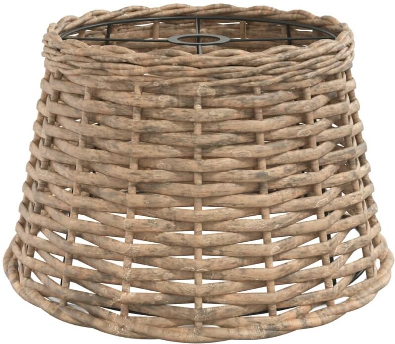 Lampenschirm Braun Ø38x23 cm Korbweide vidaXL