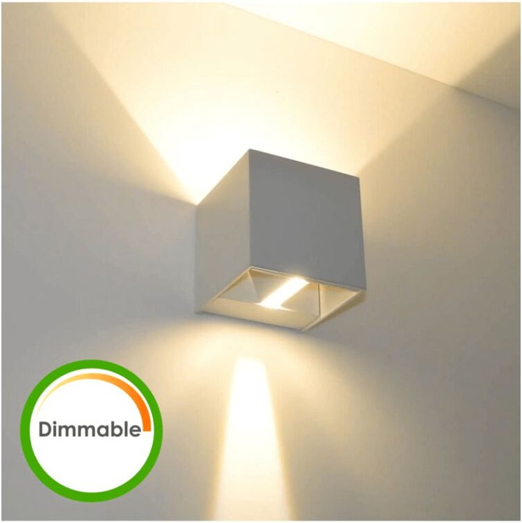 Led Wandleuchte variabel 6W weiß IP54 - Cubic