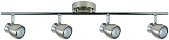 Akunadecor Chacho Badezimmer Leiste Modell 4 Strahler Nickel-chrom