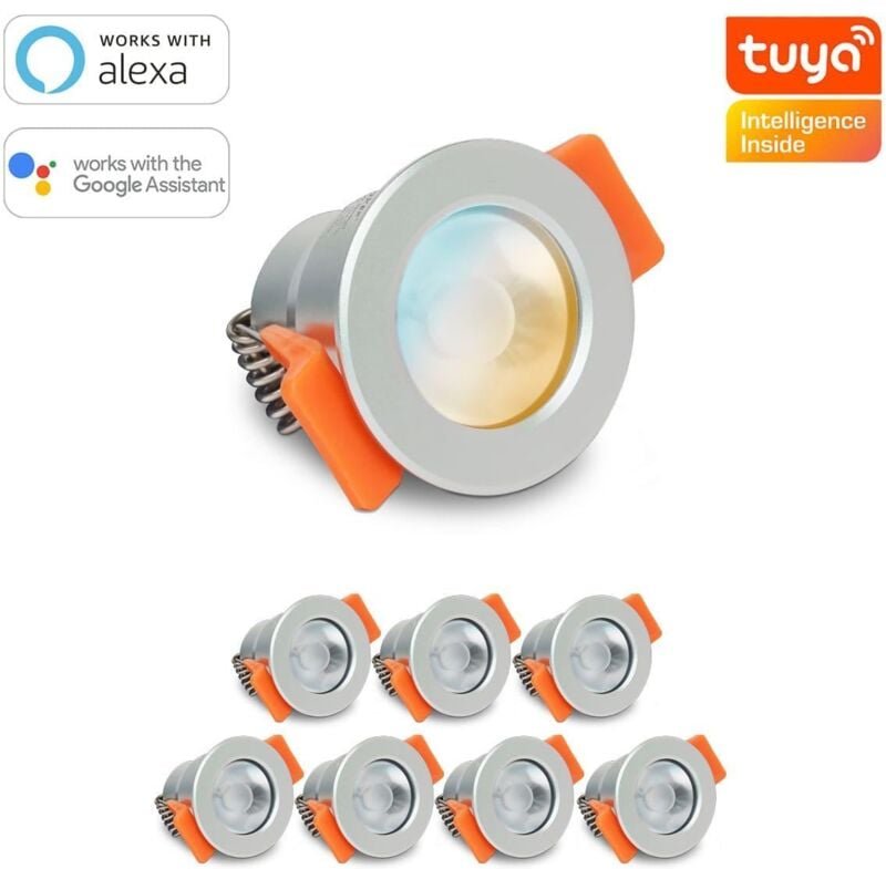 Smartes MiBoxer LED Einbaustrahler Set 3W 12V IP66 - Lichtfarbe: CCT Dual Weiß - Anzahl: 8x