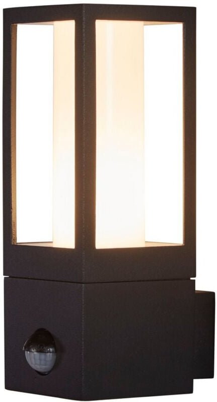 Searchlight - Außenleuchte Wandlampe Hauswandleuchte Bewegungsmelder Alu schwarz GU10 Garten