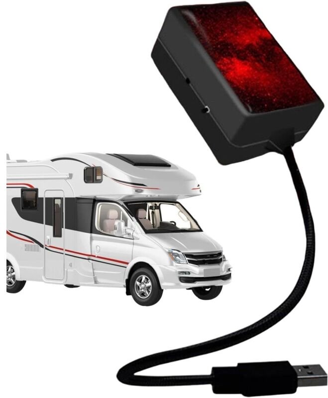 LED-Sternenprojektor-Nachtlicht, USB-Sternenprojektor-Nachtlicht – Romantisches Sternenlicht für das Autodach, Flexible ...