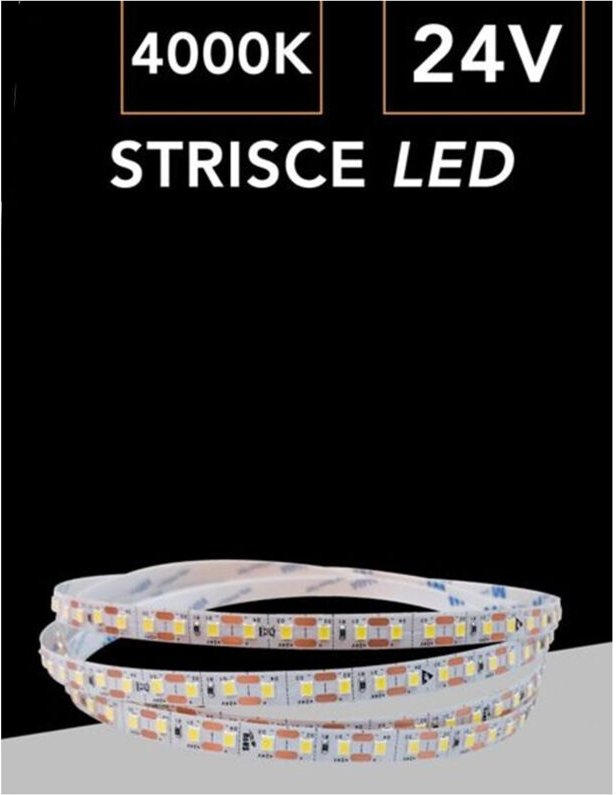 Trade Shop - copy of STRISCIA LED COB LUCE 4000K 6500K 3000K BOBINA 50 MT 24V SMD 500W 8 MM COB-50M-324 -