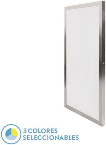 Fabrilamp - Flachbildschirm 36w 3000k-4000k-6500k 3,8x30x60 cm nickel 3600lm