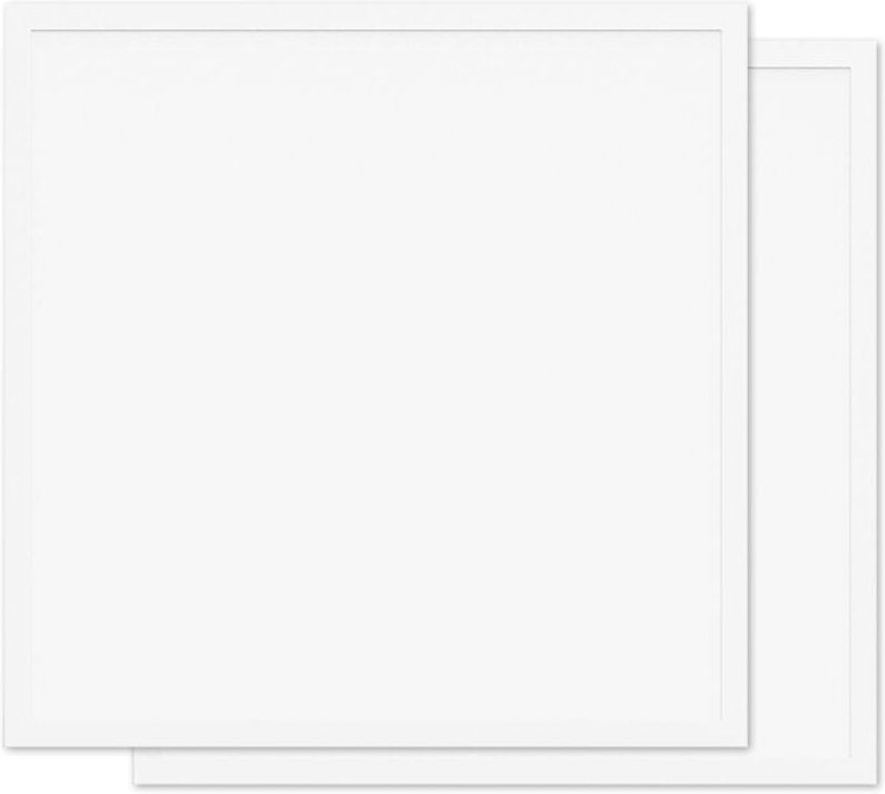 Pack mit 2 weißen Deckenleuchten 595x595mm Andromède ECO Backlit 4000K Neutralweiß - 36W - 30.000H