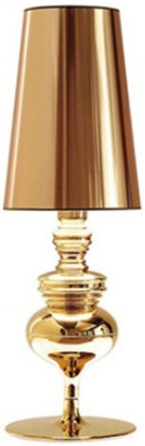 Tonchean - Dekorative Lampe im europäischen Stil für Wohnzimmer, Tischlampe, Nachttischlampe, Gold, Medium, 20 x 57 cm