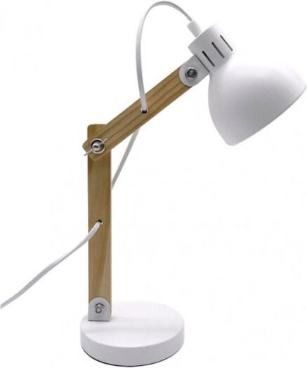 Fabrilamp - Blai Gelenkige Lampe aus Holz und Metall white Blai Articulable