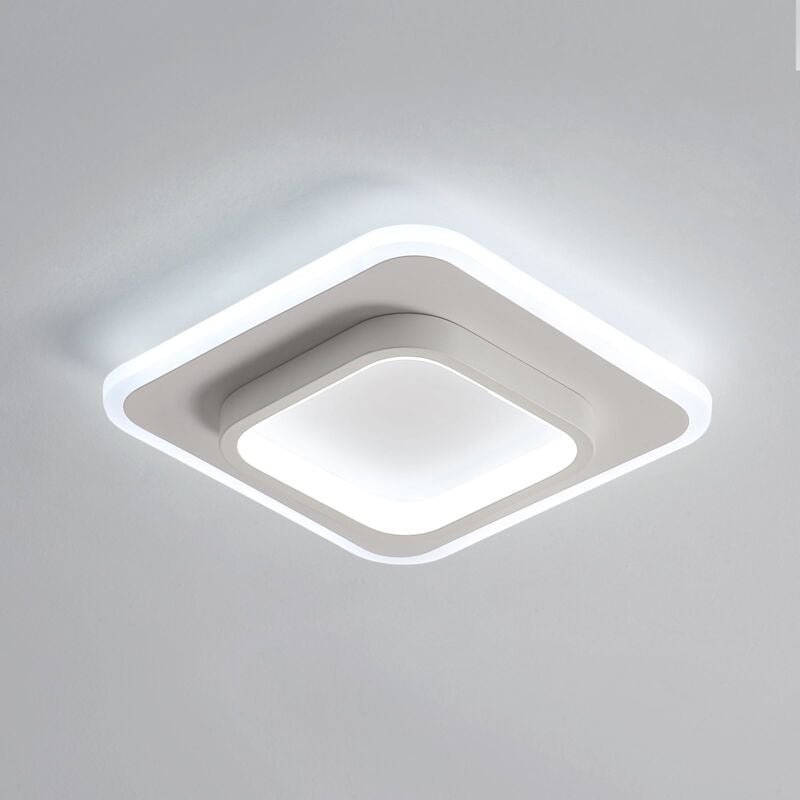 Goeco - led Deckenleuchte Modernes Design Quadrat Deckenlampe Kaltweiß 6000K Für Wohnzimmer Schlafzimmer Esszimmer Büro ...