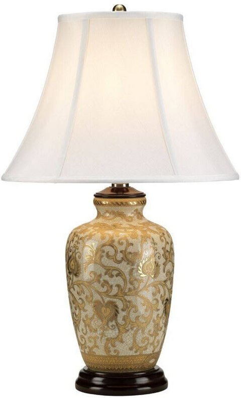 Elstead Gold Thistle - 1 Leuchttischlampe Gold, E27