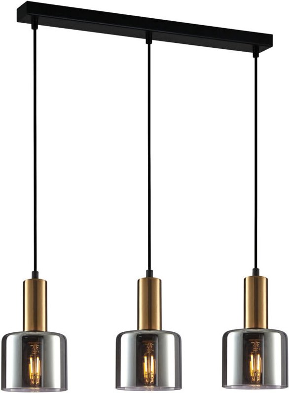 Italux - Santia Moderne 3-flammige Stab-Pendel-Deckenleuchte, E27