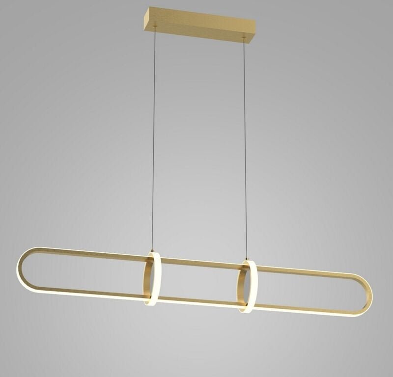 Italux Cerrila - Moderner LED-Anhänger Golden, warmweiß 3000K 1300lm dimmbar