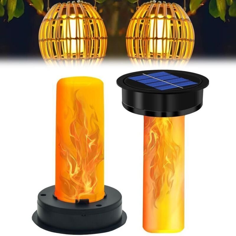 Solar-Gartenlampe, 2er-Pack Ersatz-Solar-Gartenlampenbirnen, Solarlaternenbirne, Ersatz-Solarlaternenabdeckung für hänge...