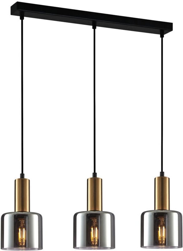 Italux - Santia Moderne 3-flammige Stab-Pendel-Deckenleuchte, E27