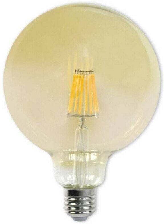 YMYNY - YMYNY Vintage Filament LED-Glühbirne 12W E27 Bernstein Globe G125 Warmes Licht G125-o12c -
