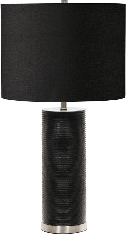 Ripple - 1 Leuchttischlampe - Schwarz, E27 - Elstead