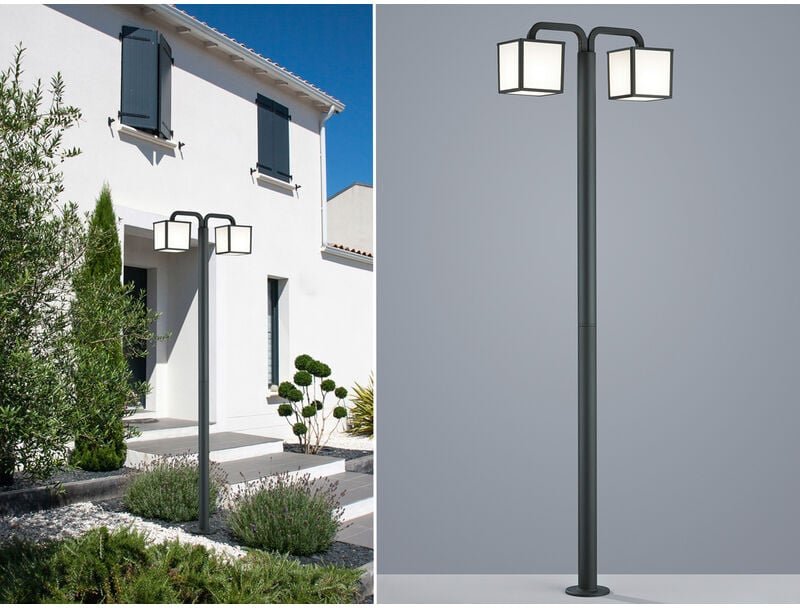 Moderne led Gartenlaternen 2er set, IP54 - Höhe 200cm