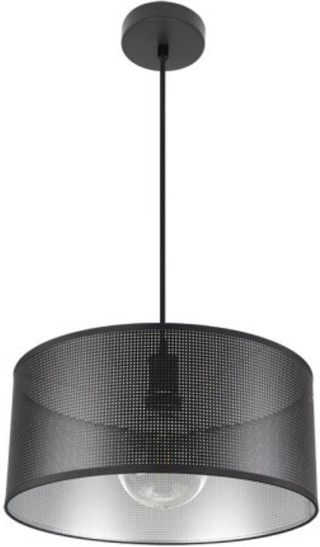 Fabrilamp - Anhänger anastasia 1xe27 schwarz/schwarz-silber regx40x40 cm