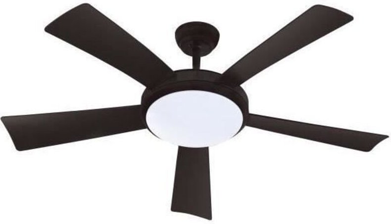 FARELEK Wallis - Ventilator de Decke (38 W, Durchmesser 1320 mm, Typ de Konstruktion de schwarzes Holz, remotecontrol, W...