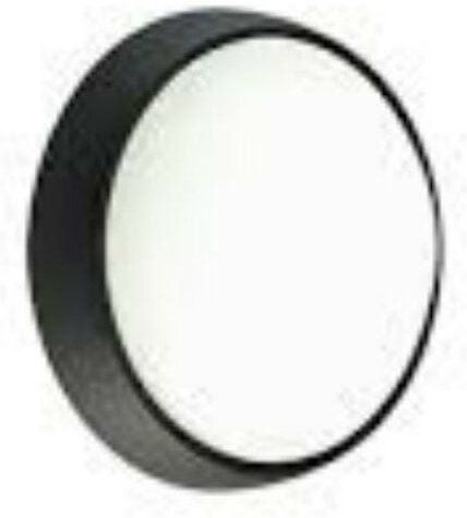 Argonauta - Schwarze runde Applikations-Deckenleuchte led 8W Tageslicht außen