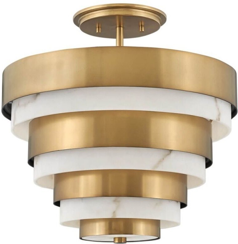 Elstead - Hinkley Echelon Zylindrische Deckenleuchte Heritage Messing