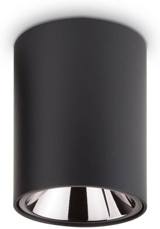 Ideal Lux - Nitro - led 1 Light Round Surface Mounted Downlight Schwarz