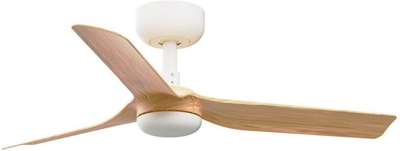 Faro Mini Punt Kleiner Deckenventilator mit 3 Flügeln, mattweiß, Ahorn, Wiz Smart System