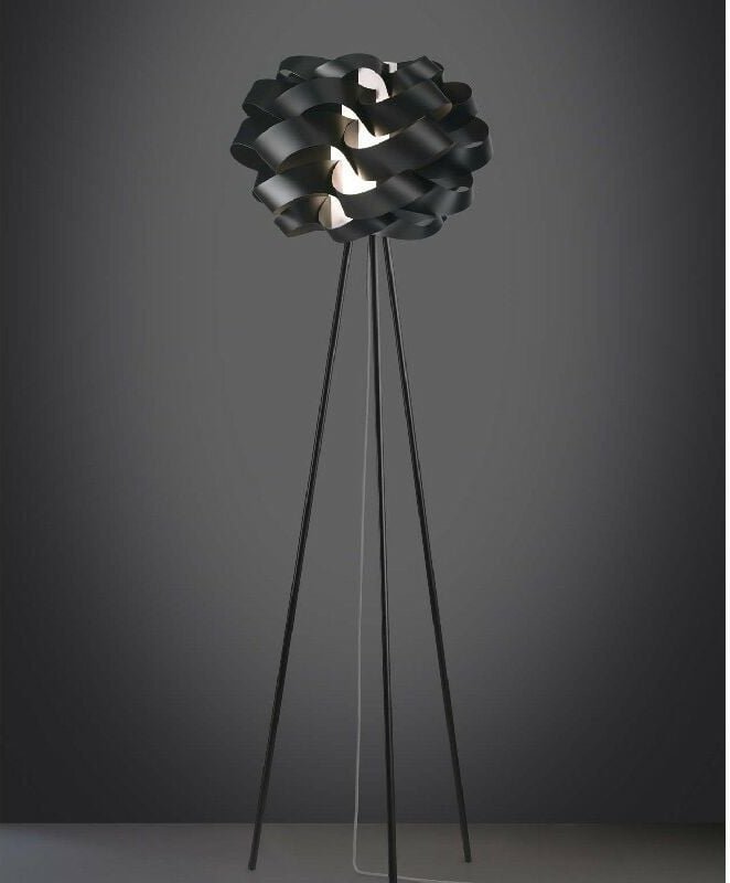 Linea Zero - cloud dreibeinige Stehlampe Schwarz Durchmesser 50x H160 cm