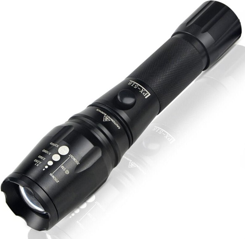 Wiederaufladbare LED-Taschenlampe, 1600 lm, ultrastarke LED-Taschenlampe, taktische Taschenlampe aus Aluminium, IPX6 was...