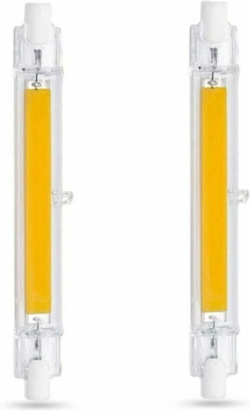 Jalleria - R7S LED-Glühbirne, 118 mm, 10 w, Kaltweiß 6000 k, 1000 lm, R7S J118 80 w, 100 w Halogenlampen-Äquivalent, dim...