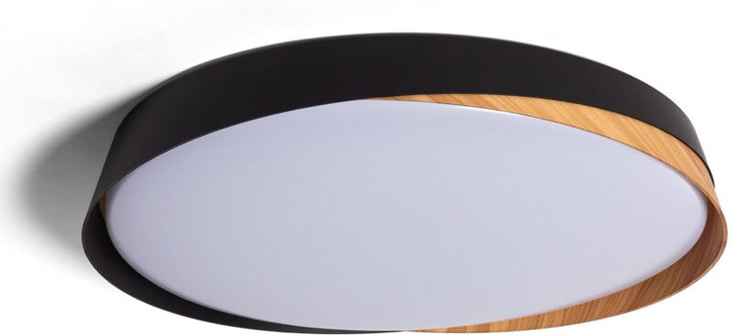 Ledkia - led Deckenleuchte 36W Rund Ø520 mm cct Auswählbar Nil Schwarz