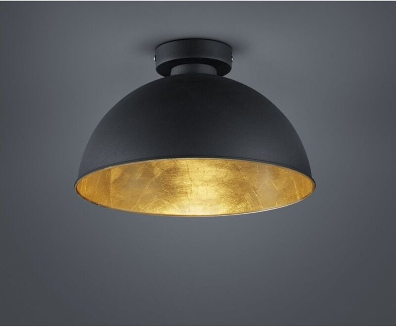 Dome Deckenleuchte Jimmy 1xE27 Schwarz und Gold Ø31 cm Trio Lighting