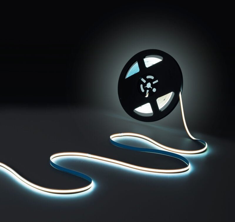 Einfarbiger COB LED-Streifen - 24V DC - FREE CUT - 11W/m - 8mm -