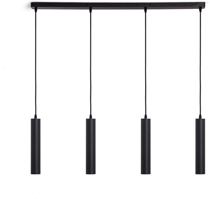 Pendelleuchte Aluminium Aritz 4 Strahler Schwarz