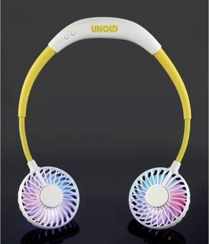 Unold Breezy, Ventilator ,weiß/gelb, Nackenventilator