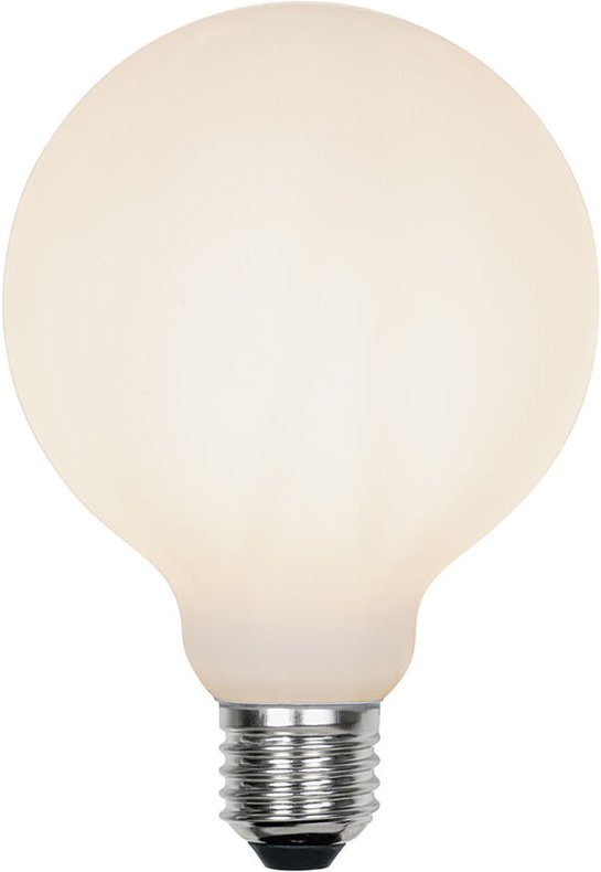 Luedd - E27 3-stufig dimmbare LED-Lampe G95 Milchglas 5W 550 lm 2700K