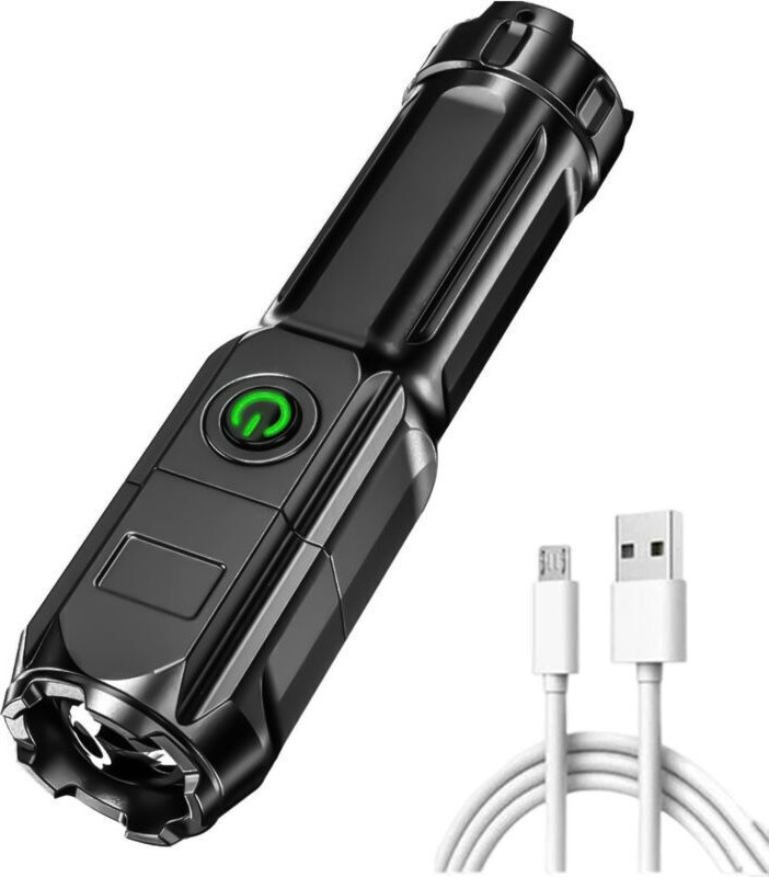 Vtizikl Lampe torche LED haute luminosité Zoomable et rechargeable Lampe torche portable étanche de 2000 lumens avec 3 m...