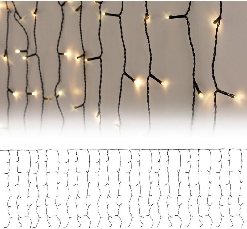 Vorhang 189 leds blinken white warm 2x0,7m