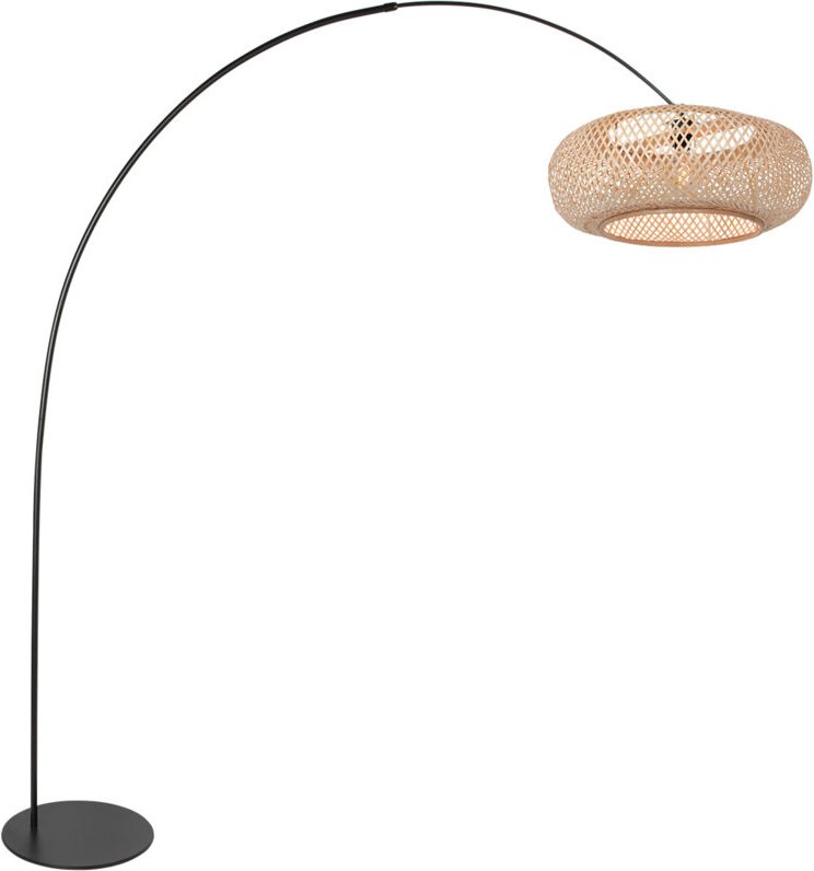 Steinhauer - Anne Lighting - stehlampe - Curve - natürlich schwarz - metall -